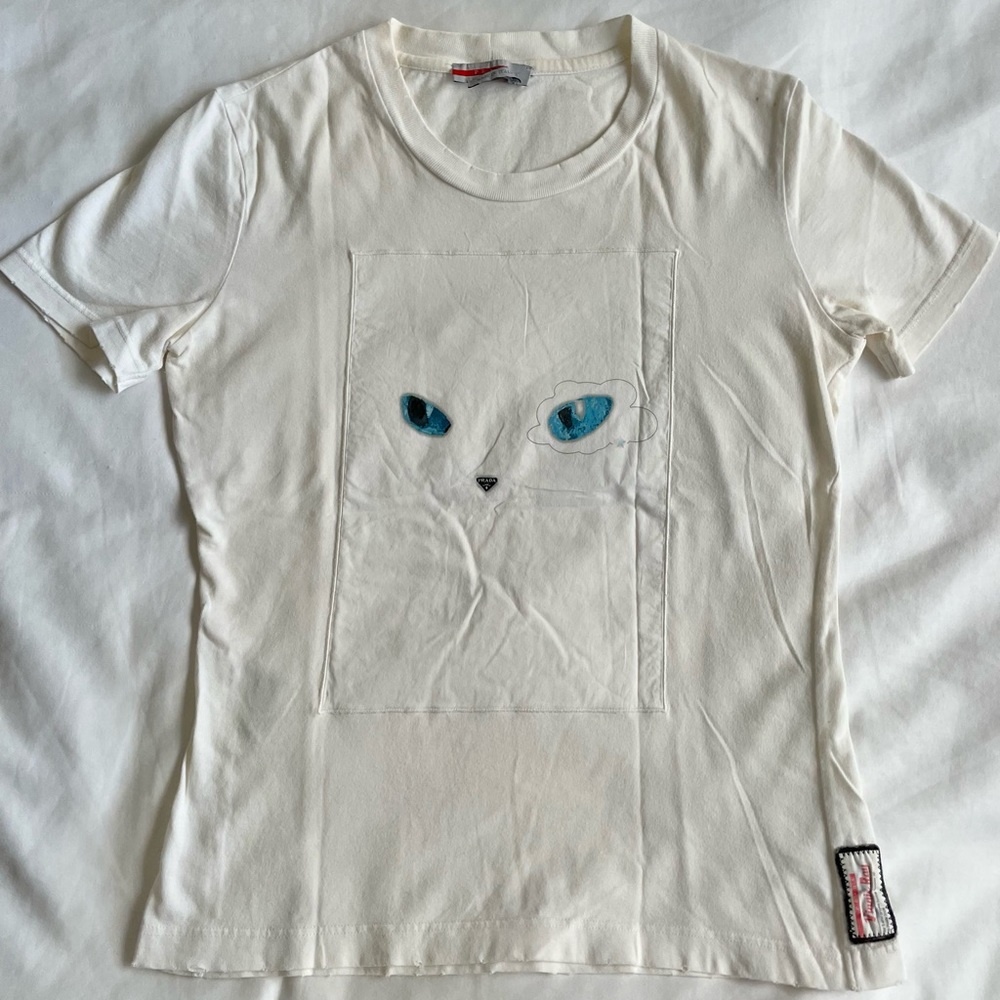 Super rare Prada x Vinnie Ray vintage cat t shirt